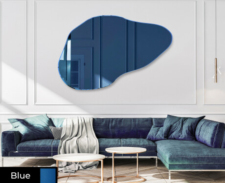 Irregular ornate mirror on wall L180 #3
