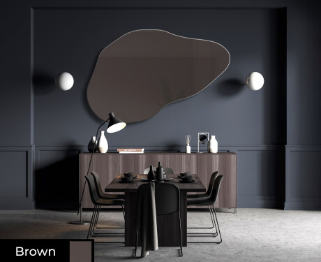 Irregular ornate mirror on wall L180 #4