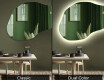 Irregular ornate mirror on wall L180 #9