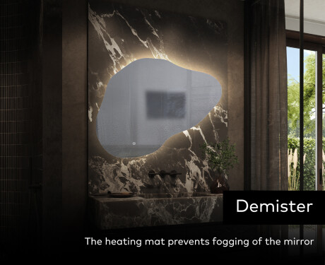 Irregular Mirror LED Lighted decorative design P221 #9