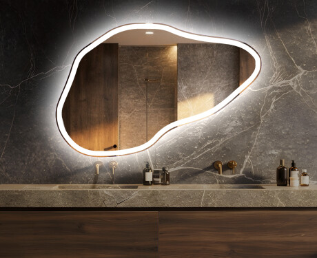 Irregular Mirror LED Lighted decorative design P222