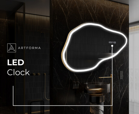 Irregular Mirror LED Lighted decorative design P222 #8