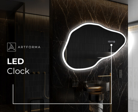 Irregular Mirror LED Lighted decorative design P222 #7