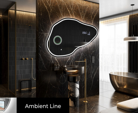 Irregular Mirror LED Lighted decorative design P223