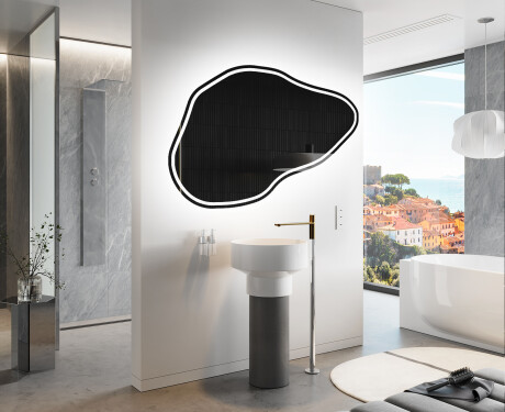 Irregular Mirror LED Lighted decorative design P223 #9