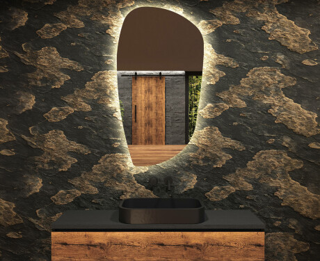 Irregular Mirror LED Lighted decorative design I221