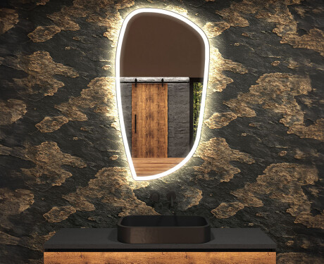 Irregular Mirror LED Lighted decorative design I222