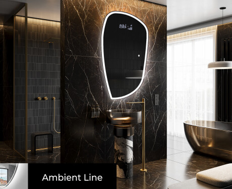 Irregular Mirror LED Lighted decorative design I222