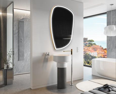 Irregular Mirror LED Lighted decorative design I222 #10