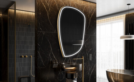 Irregular Mirror LED Lighted decorative design I223