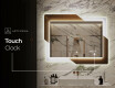 Designer Backlit LED Bathroom Mirror - Retro #6