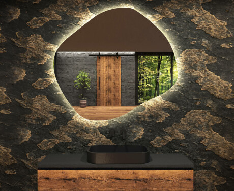 Irregular Mirror LED Lighted decorative design R221