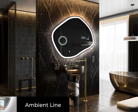 Irregular Mirror LED Lighted decorative design R222