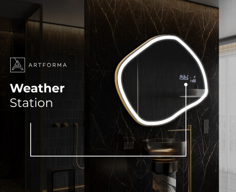 Irregular Mirror LED Lighted decorative design R222 #7