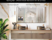 Smart LED Bathroom Mirror with Displine Apple L61 Frame #7
