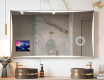 Rectangular Smart LED Apple Mirror with Displine L77 Frame