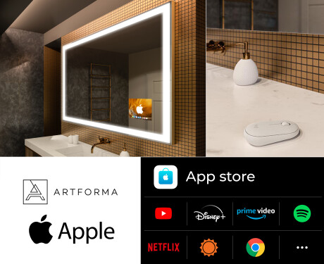 LED Lighted Mirror with SMART Apple Screen L01 #2