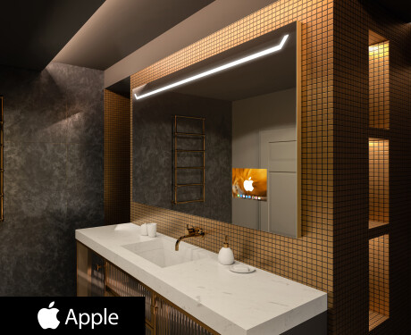 LED Lighted Mirror with SMART Apple Screen L128 #1
