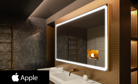 LED Lighted Mirror with SMART Apple Screen L136