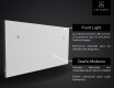 Smart Google Illuminated Bathroom Mirror LED Lighting L02 #11