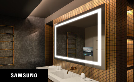 Smart Samsung Illuminated Bathroom Mirror LED Lighting L15