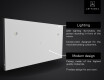 Bathroom LED Lighted Mirror SMART L57 Samsung #6