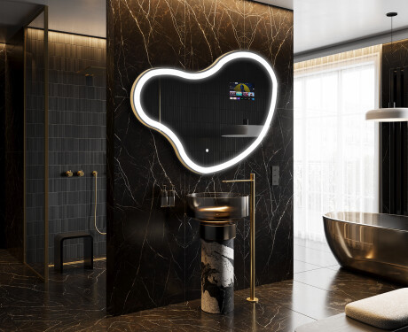 SMART Irregular Bathroom Mirror LED N222 Google #8