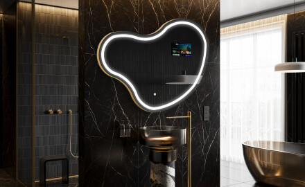 SMART Irregular Bathroom Mirror LED N223 Google