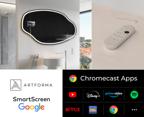 LED Illuminated Irregular Mirorr SMART O223 Google #2