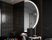 Semi-Circular Magic Mirror LED Lighted A222 Google