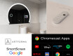 SMART Semi-Circular Bathroom Mirror LED W222 Google #2