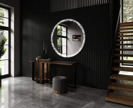 SMART Round Bathroom Mirror LED L115 Samsung #5
