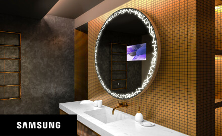 SMART Round Bathroom Mirror LED L115 Samsung