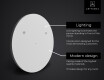 SMART Round Bathroom Mirror LED L156 Samsung #2