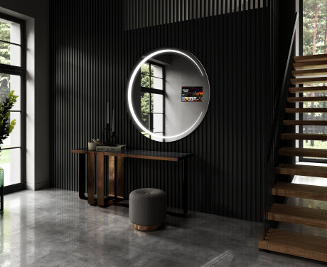 SMART Round Bathroom Mirror LED L156 Samsung #5