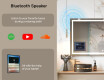 Rounded Modern LED Mirror with iPad Displine L146 Frame #4