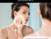 Rounded Modern LED Mirror with iPad Displine L146 Frame #6