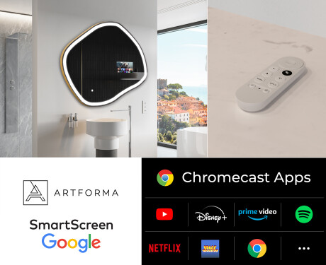 LED Illuminated Irregular Mirorr SMART R222 Google #2