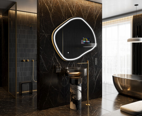 SMART Irregular Bathroom Mirror LED R223 Google #8