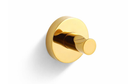 CLASSIC—Single Towel Hook / Shiny Gold
