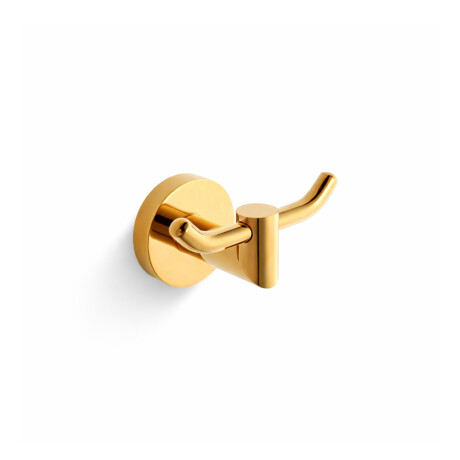 CLASSIC - Double Towel Hook / Shiny Gold #1