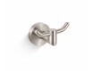 CLASSIC—Double Towel Hook / Brushed Steel