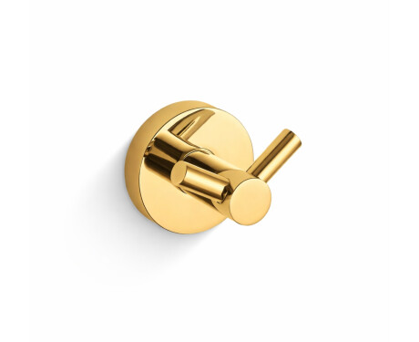 CLASSIC - Double Towel Hook / Shiny Gold