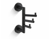 CLASSIC - Towel Hook / Triple Swivel / Matte Black