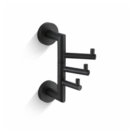 CLASSIC - Towel Hook / Triple Swivel / Matte Black #1