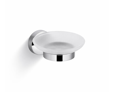 CLASSIC - Soap Dish / Chrome, Frosted Glass