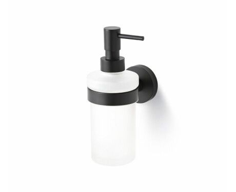 CLASSIC - Liquid Soap Dispenser / Frosted Glass / Matte Black