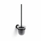 CLASSIC—Wall-mounted toilet brush / frosted glass / matte black #1