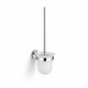 CLASSIC - Wall-mounted toilet brush / frosted glass / chrome #1