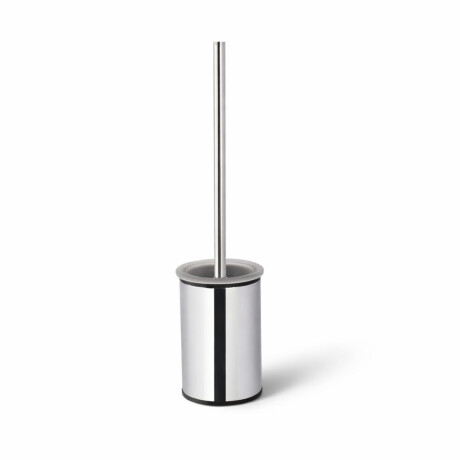 CLASSIC—Low, freestanding toilet brush / metal holder, glass brush head / chrome #1
